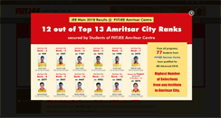 Desktop Screenshot of fiitjeeamritsar.com